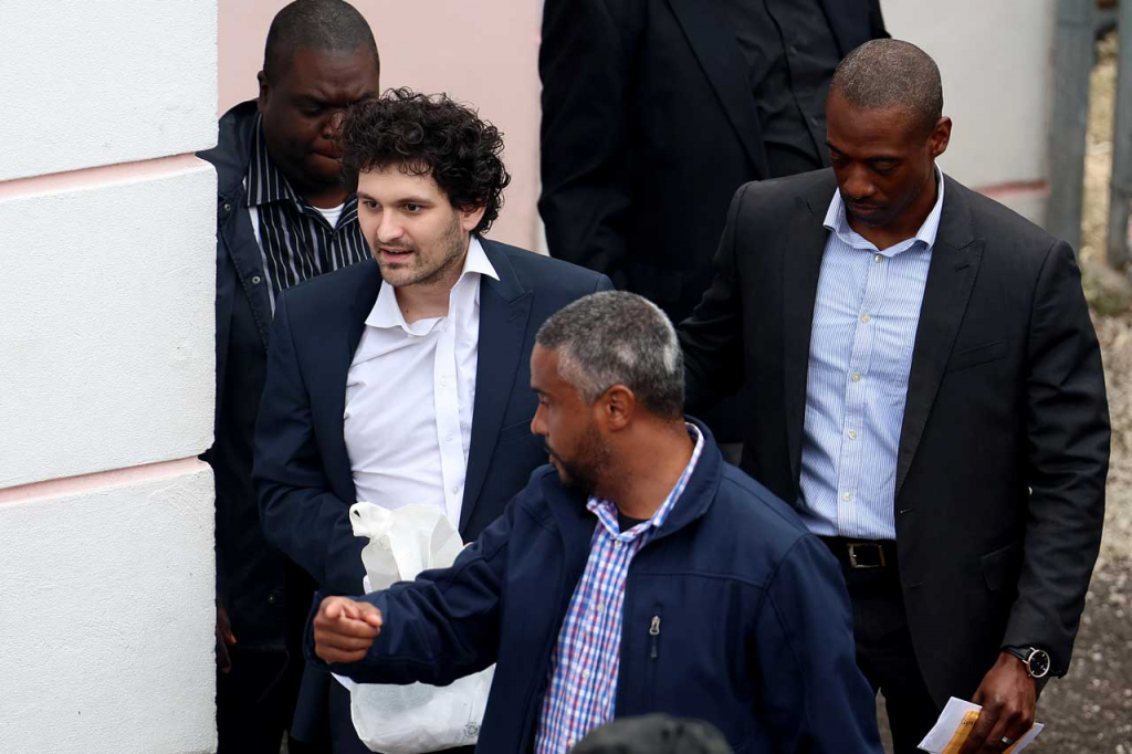 Sam Bankman-Fried escorted out of a Nassau Court for U.S. Extradition